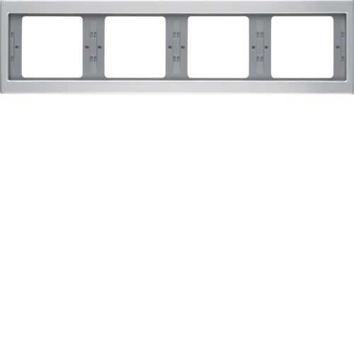 Berker 13837003 Rahmen 4fach waagerecht K.5 Alu Mesch Shop Berker 13837003 Rahmen 4fach waagerecht K.5 Alu Mesch Shop